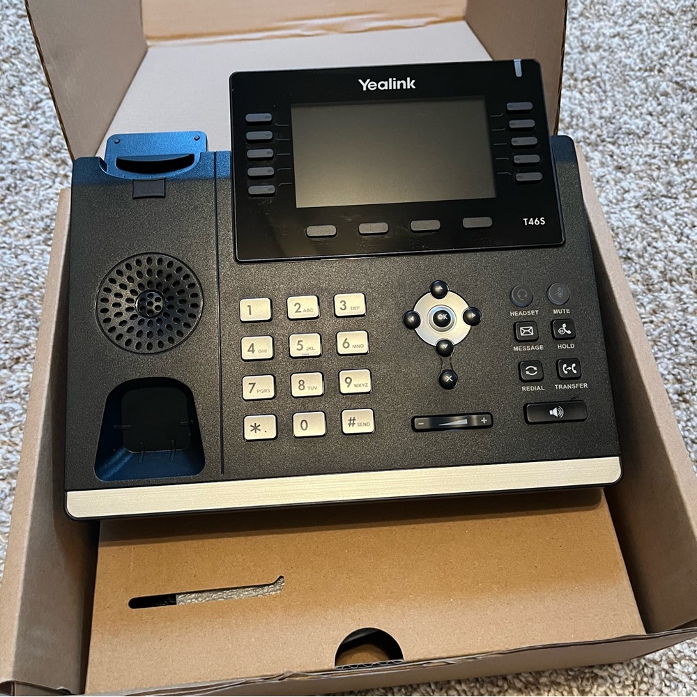 Yealink SIP-T46U Ultra-Elegant Gigabit IP Phone Brand New in Box